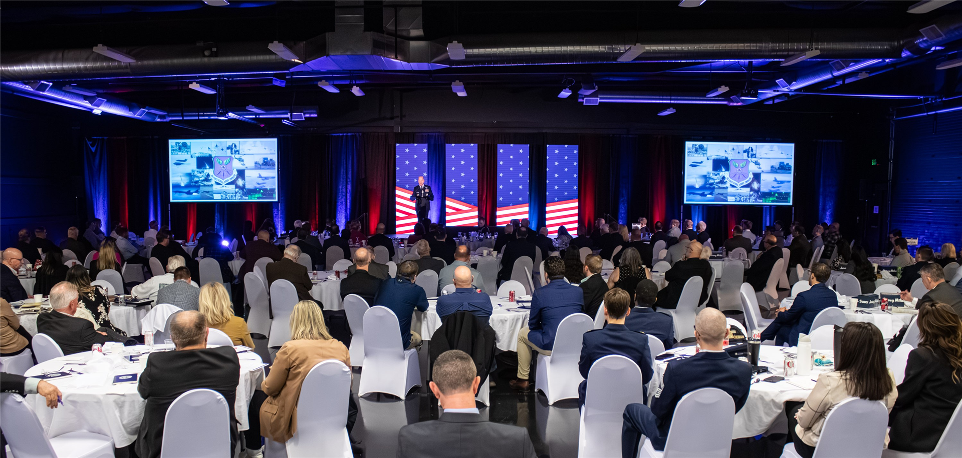 Wide group photo of the North Dakota Nuclear Triad Symposium