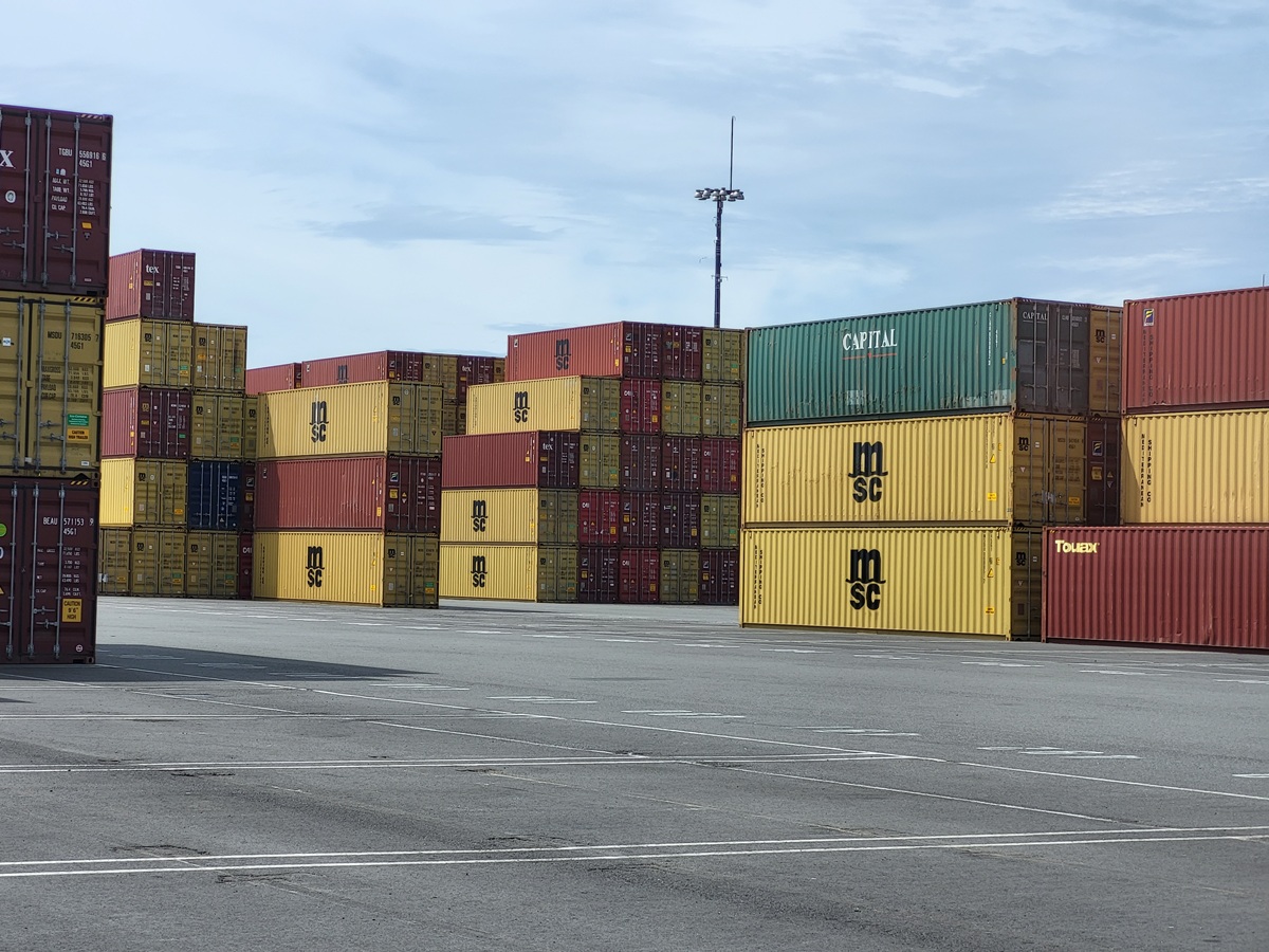 MSC Containers at the Port of Seattle Terminal 5