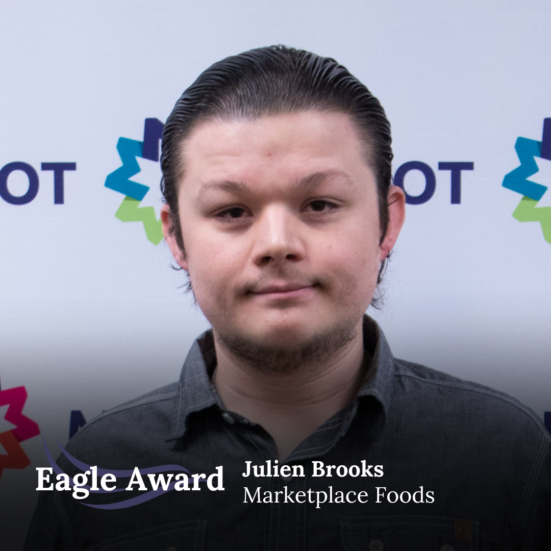 When they were about to check out after a grocery trip for their grandmother, Julien’s nominator ran into trouble when they realized that the gift card their grandmother intended for them to use as payment was missing, likely dropped somewhere in the store while shopping. Julien was quick to help, going above and beyond to locate the card that had been turned into customer service, and took the time to verify the information- as the card was prepaid, Julien helped verify the numbers with a call from his nominator’s grandmother (who knew the numbers on the card). After everything was verified, he returned the card to his nominator who was grateful for his overall customer service, but especially his professionalism, pride in work, and accountability.