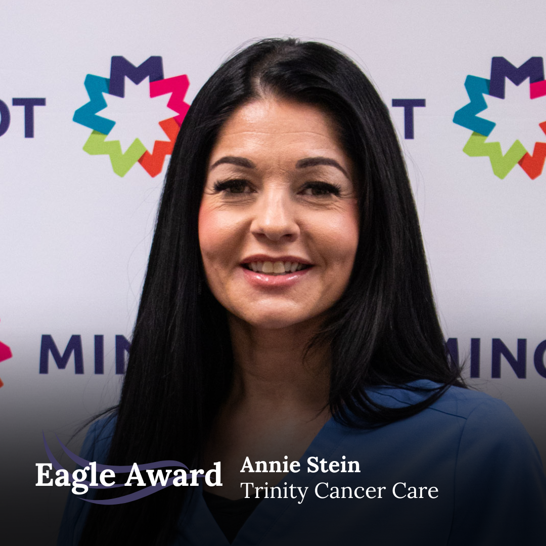 Annie’s nominator raved that “Annie is always on top of my health care and answers all my questions on my cancer care journey. Trinity is very lucky to have her. She truly cares for her patients and calms their fears.” 