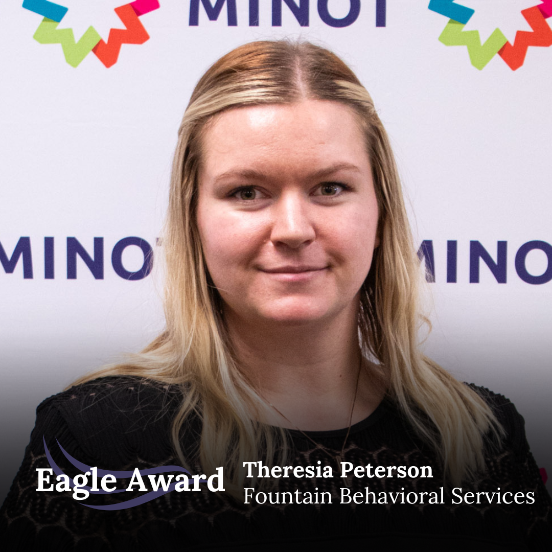 “Help” should be Theresia’s middle name, according to her nominator. “She helped me with housing, Medicaid, finding peer support and offered me guidance while I figured things out in my life. She answers my phone calls after hours and helps many others, all while providing for her own family.” 