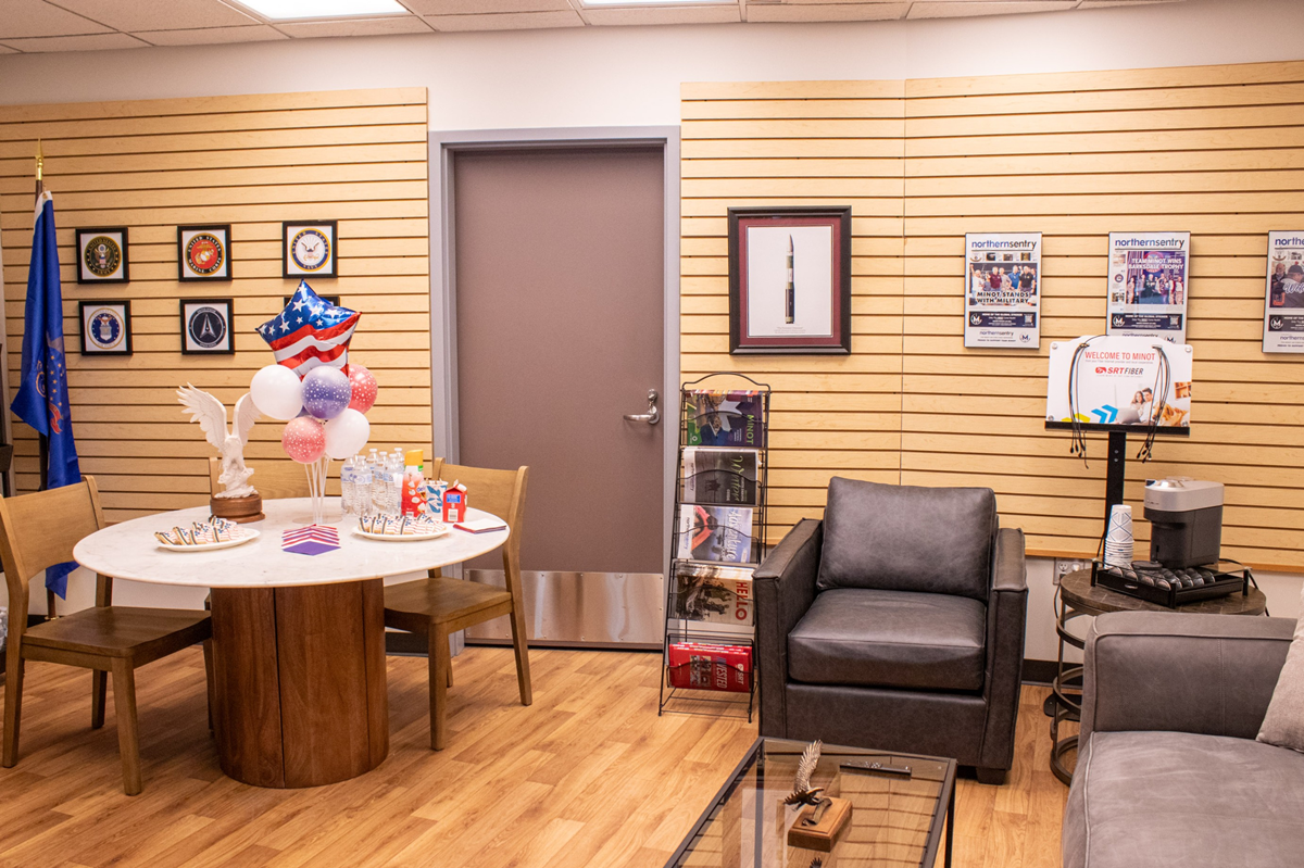 Military Welcome Center at Minot International Airport