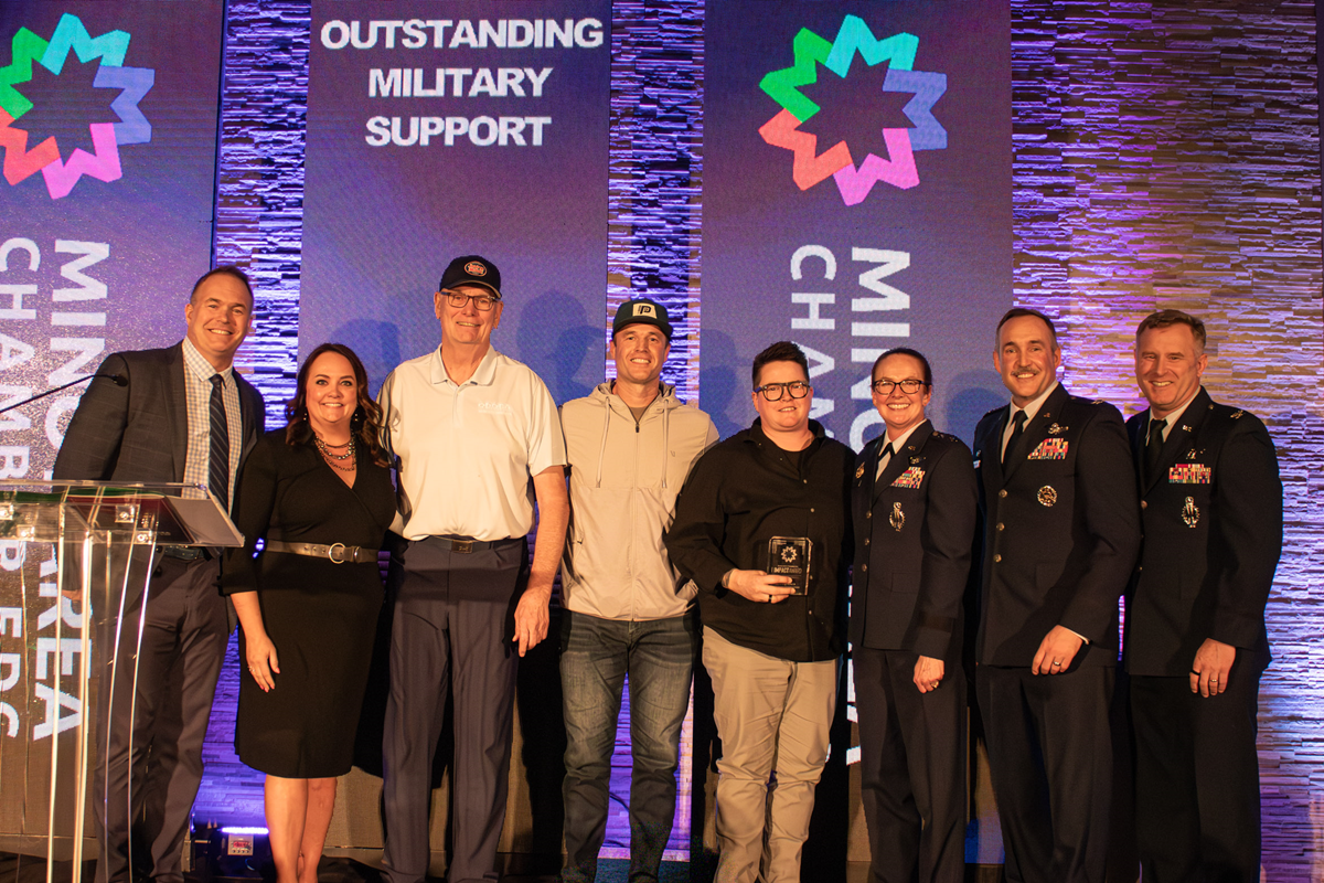 The Impact Award for Outstanding Military Support was presented to QDOBA and Jersey Mike’s.