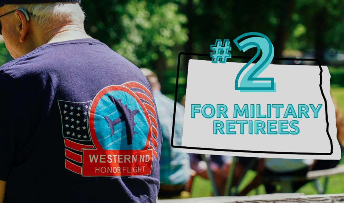 North Dakota Ranked #2 in the Nation for Military Retirees