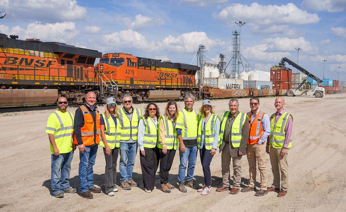 Showcasing Minot's Global Connections: State and Federal Leaders Tour Intermodal Facility and AGT Foods