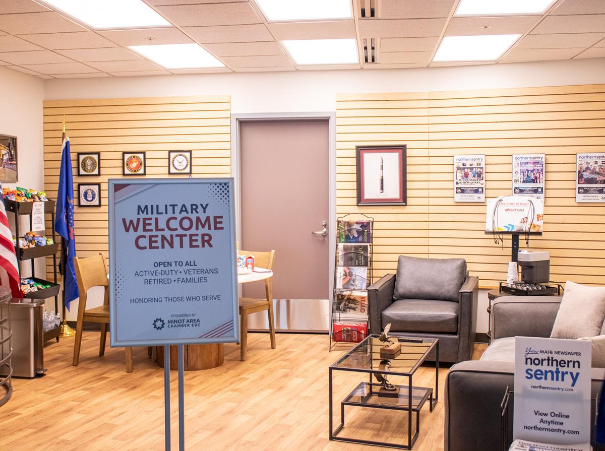 Military Welcome Center at Minot International Airport Celebrated With Dedication Ceremony